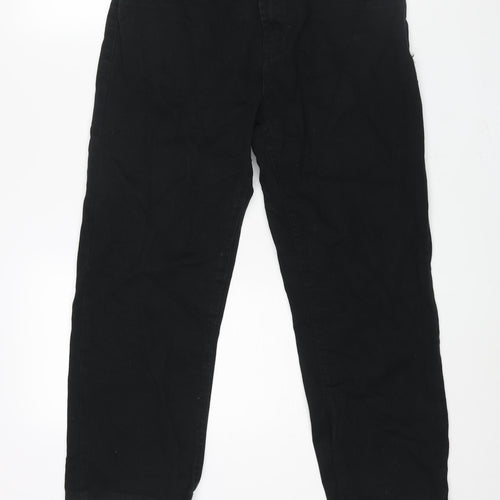 Denim & Co. Mens Black Cotton Straight Jeans Size 32 in L30 in Regular Zip