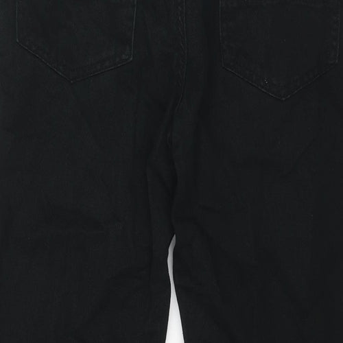 Denim & Co. Mens Black Cotton Straight Jeans Size 32 in L30 in Regular Zip
