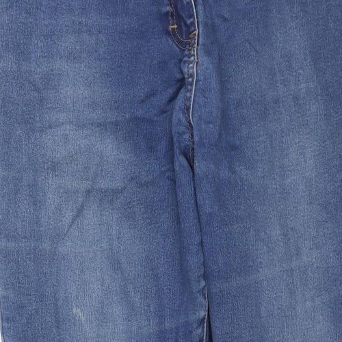 Nutmeg Womens Blue Cotton Skinny Jeans Size 20 L29 in Regular Zip