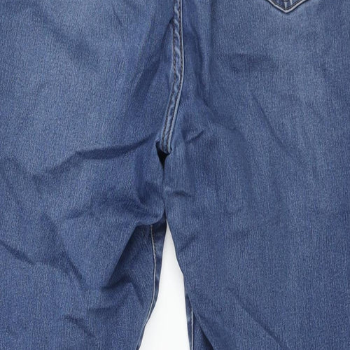 Nutmeg Womens Blue Cotton Skinny Jeans Size 20 L29 in Regular Zip