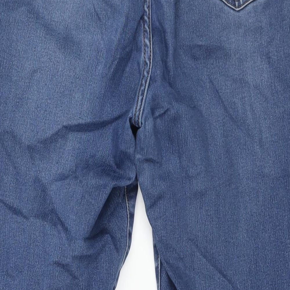 Nutmeg Womens Blue Cotton Skinny Jeans Size 20 L29 in Regular Zip