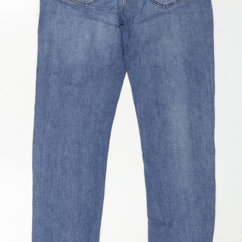 Lee Womens Blue Cotton Skinny Jeans Size 28 in L30 in Regular Zip