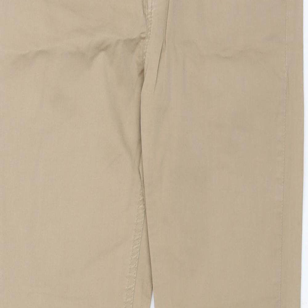 Tommy Hilfiger Womens Beige Cotton Skinny Jeans Size 8 L28 in Regular Zip