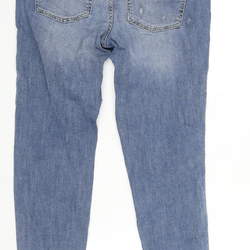 b.young Womens Blue Cotton Skinny Jeans Size 34 in L28 in Regular Zip - Taped Sides