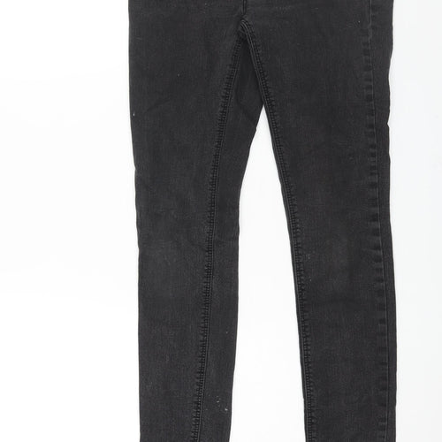 Denim & Co. Womens Black Cotton Skinny Jeans Size 10 L31 in Regular Zip