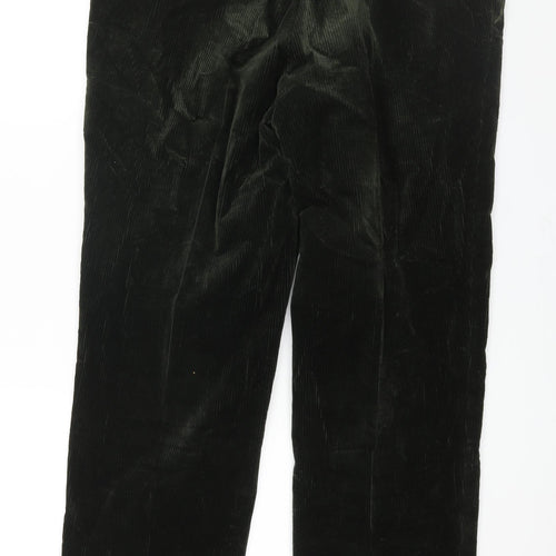 Atelier Mens Green Cotton Snow Pants Trousers Size 36 in L31 in Regular Zip