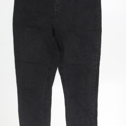 Denim & Co. Womens Black Cotton Skinny Jeans Size 16 L27 in Regular Zip