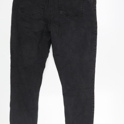 Denim & Co. Womens Black Cotton Skinny Jeans Size 16 L27 in Regular Zip