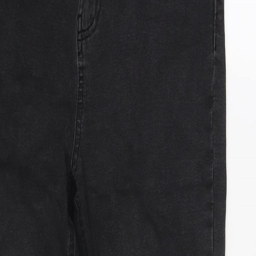 Denim & Co. Womens Black Cotton Skinny Jeans Size 16 L27 in Regular Zip