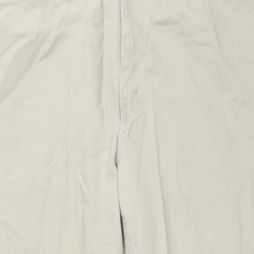 Faded Glory Mens Beige Cotton Straight Jeans Size 38 in L30 in Regular Zip