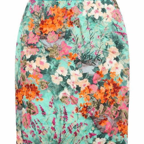 Ene Womens Multicoloured Floral Polyester Straight & Pencil Skirt Size XS