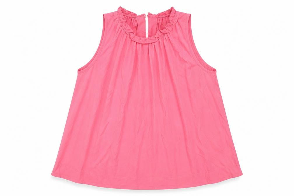 Marks and Spencer Womens Pink Viscose Camisole Blouse Size 16 Round Neck
