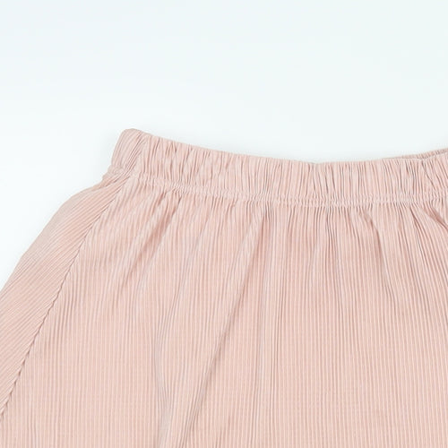 Bik Bok Womens Pink Polyester Flare Skirt Size S - Plisse