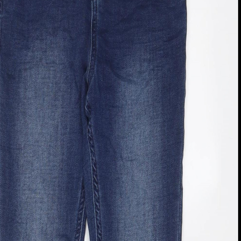 Matalan Boys Blue Cotton Tapered Jeans Size 9 Months L22 in Regular Drawstring