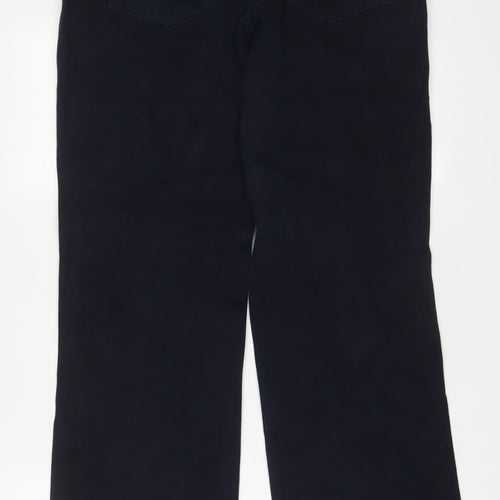 NEXT Mens Blue Cotton Bootcut Jeans Size 34 in L31 in Regular Button