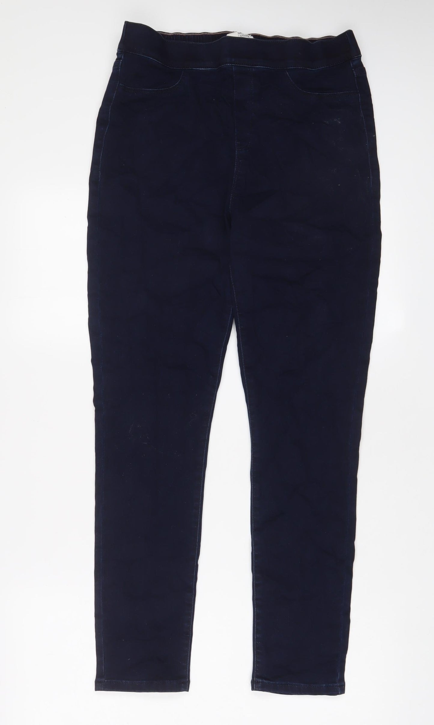 White Stuff Womens Blue Cotton Skinny Jeans Size 14 L28 in Regular