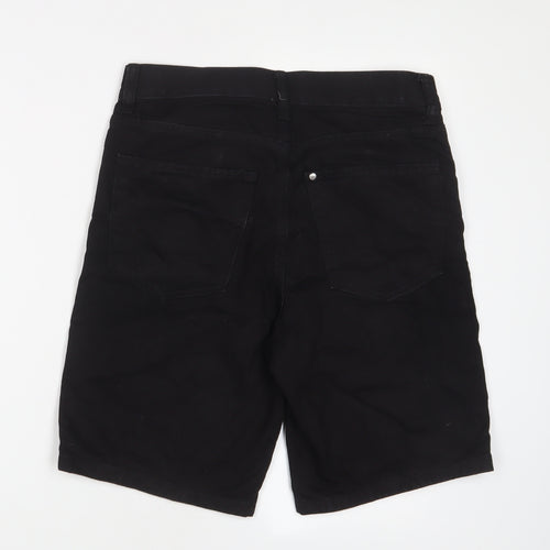 H&M Mens Black Cotton Bootcut Jeans Size 28 in Regular Zip