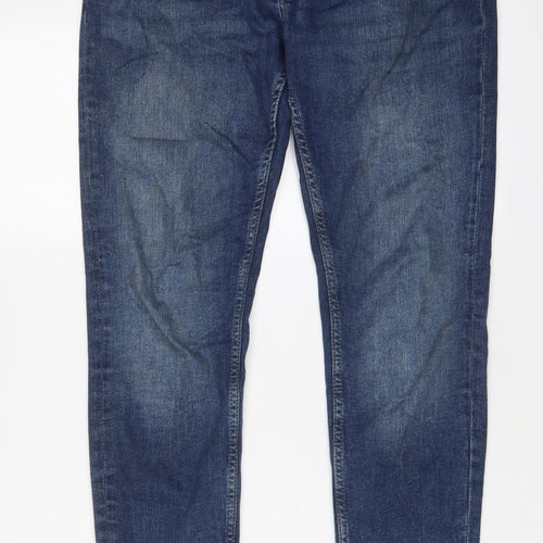 Denim & Co. Mens Blue Cotton Skinny Jeans Size 30 in L32 in Regular Button
