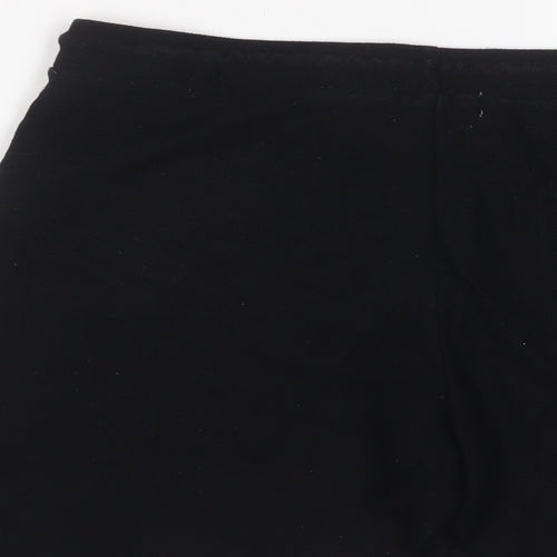 Topman Mens Black Cotton Sweat Shorts Size S L6 in Regular Drawstring