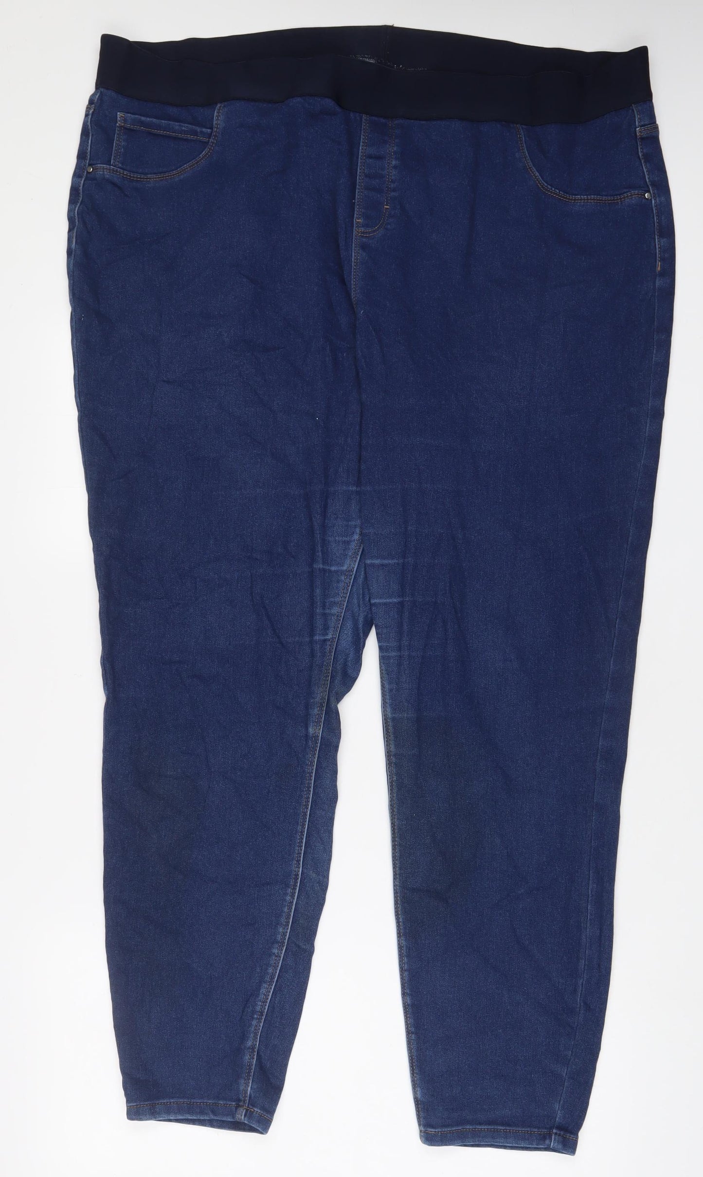 George Womens Blue Cotton Jegging Jeans Size 24 L29 in Regular - 24/26