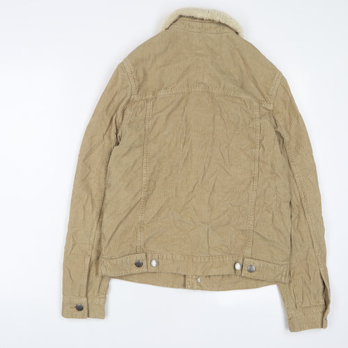 Burton Mens Brown Jacket Size S Button