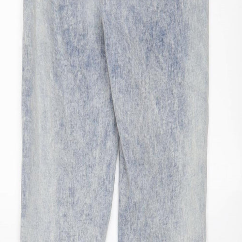Denim & Co. Womens Blue Cotton Skinny Jeans Size 8 L30 in Regular Zip