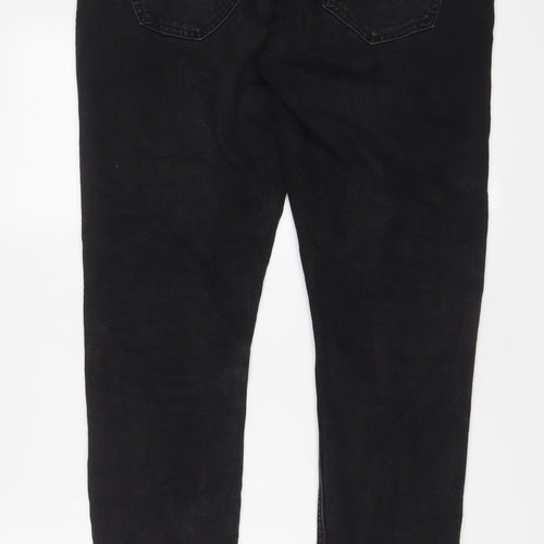 ONLY & SONS Mens Grey Cotton Skinny Jeans Size 34 in L34 in Regular Zip