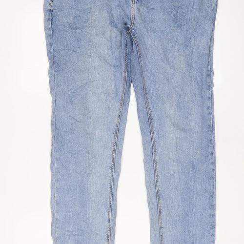 University Club Mens Blue Cotton Tapered Jeans Size 26 in L30 in Regular Zip