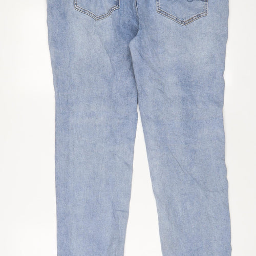 University Club Mens Blue Cotton Tapered Jeans Size 26 in L30 in Regular Zip