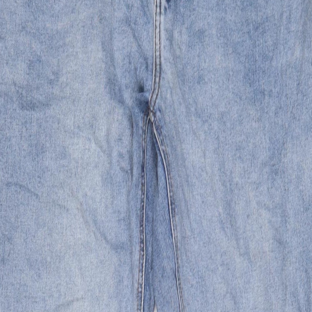 University Club Mens Blue Cotton Tapered Jeans Size 26 in L30 in Regular Zip