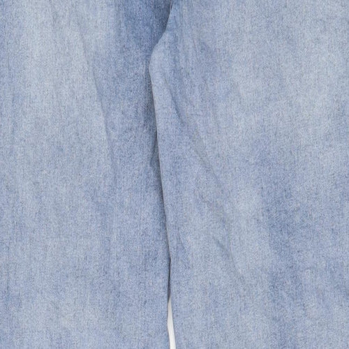 University Club Mens Blue Cotton Tapered Jeans Size 26 in L30 in Regular Zip