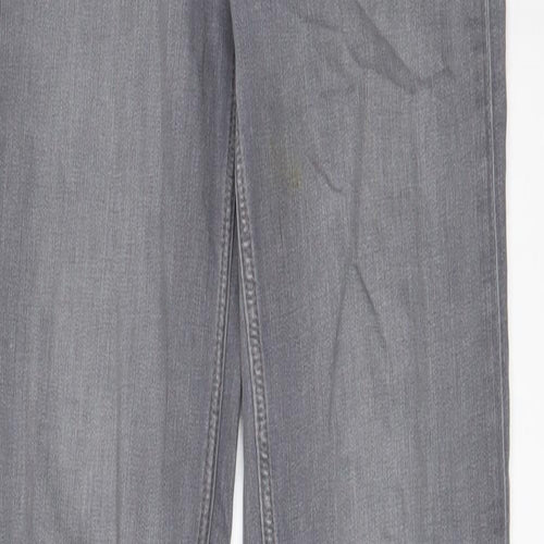 Marks and Spencer Womens Grey Cotton Skinny Jeans Size 8 L33 in Regular Zip