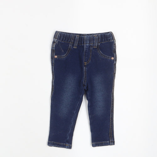 Denim & Co. Baby Black Cotton Capri Jeans Size 6-9 Months Pullover