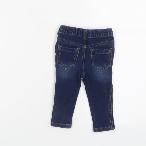 Denim & Co. Baby Black Cotton Capri Jeans Size 6-9 Months Pullover