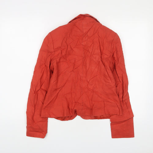 Marks and Spencer Womens Red Jacket Size 10 Button