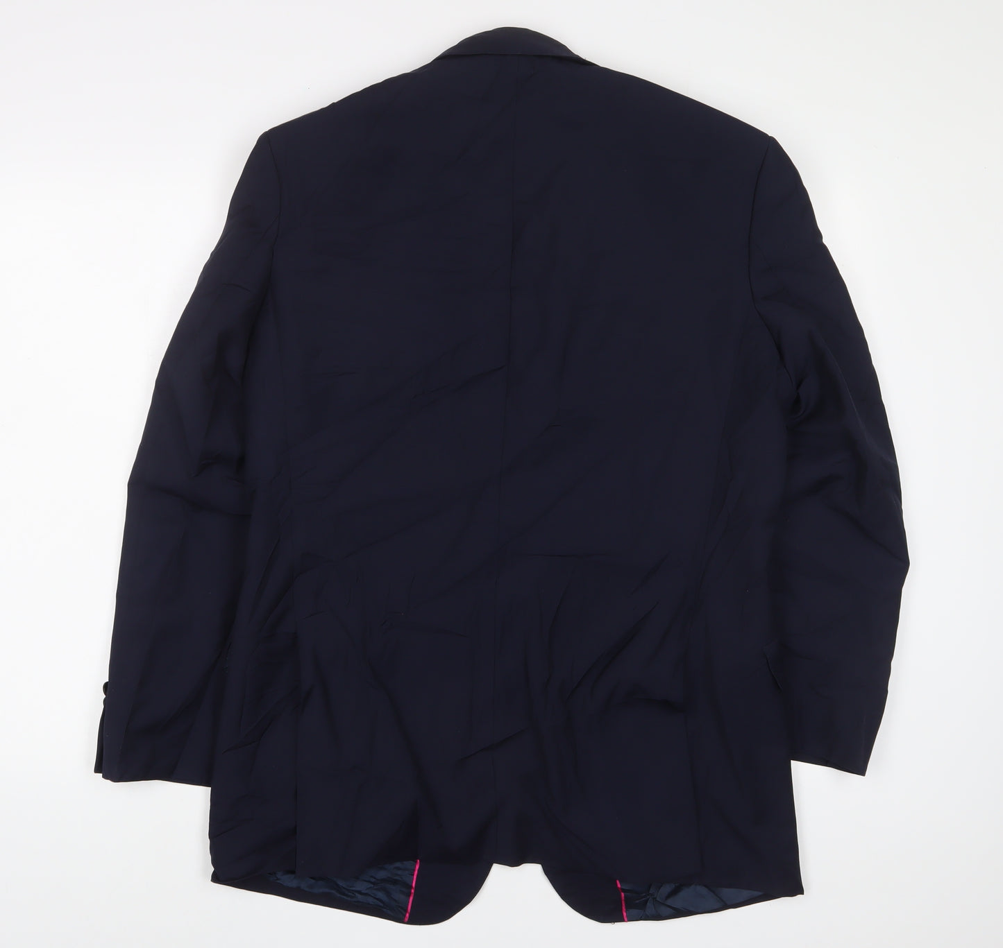 Alexandra Mens Blue Wool Jacket Suit Jacket Size 42 Regular