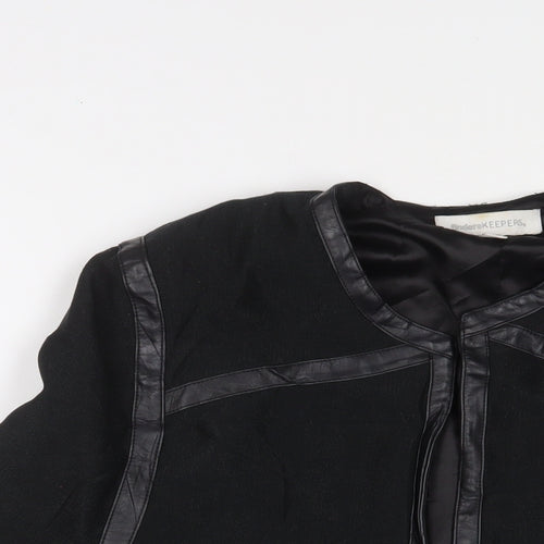 Finders Keepers Womens Black Jacket Size L Hook & Eye