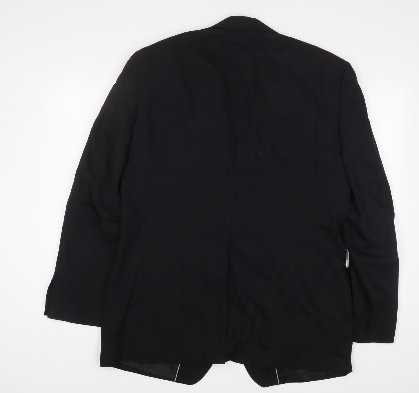 NEXT Mens Black Wool Jacket Suit Jacket Size 42 Regular