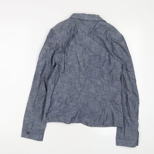 Gap Womens Blue Jacket Blazer Size 4 Button