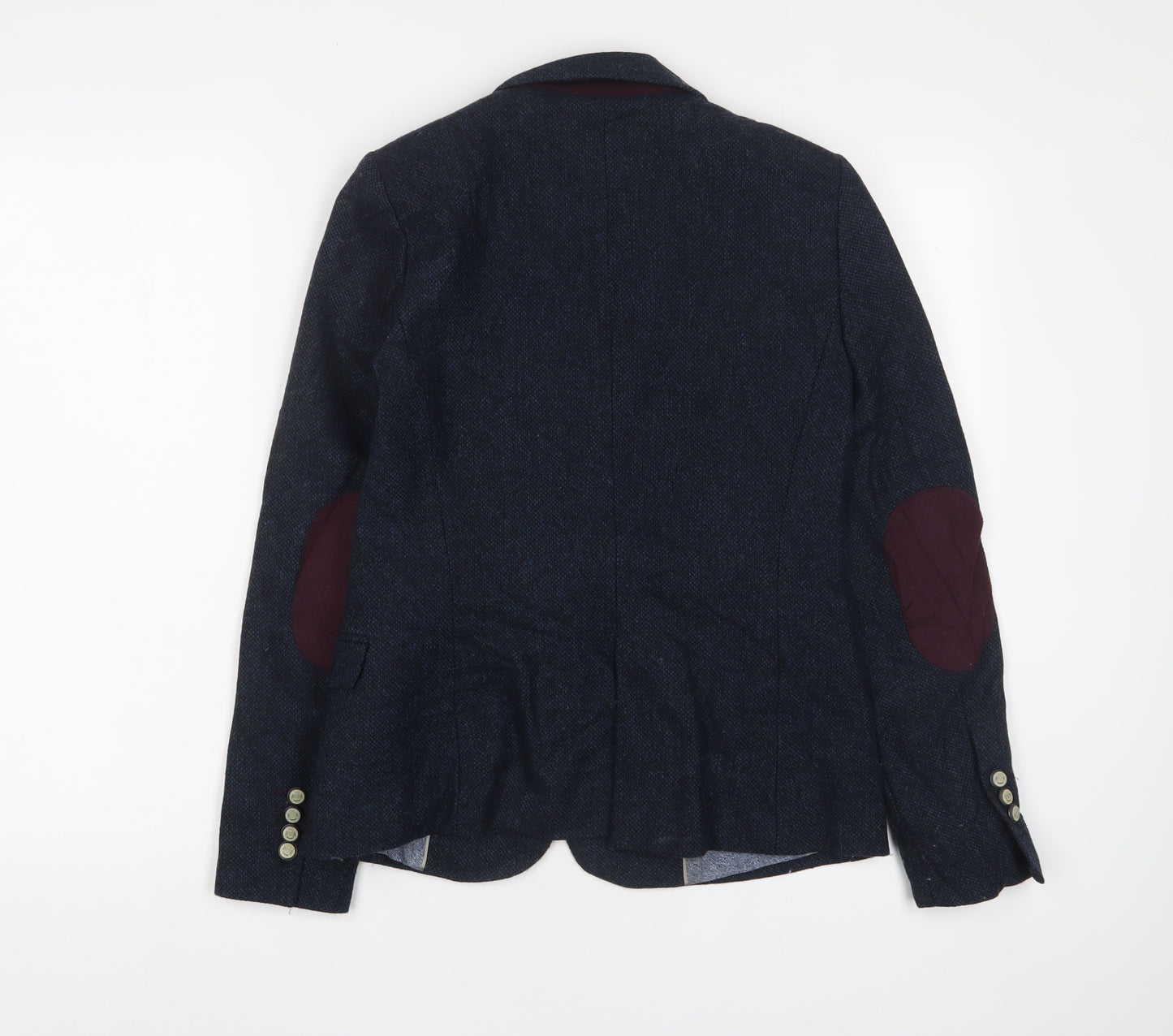 Zara Womens Blue Jacket Blazer Size S Button