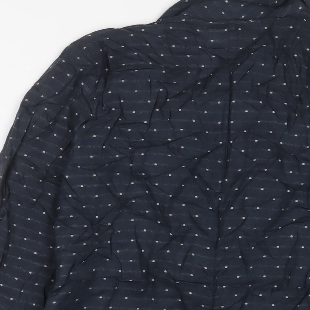 Seasalt Womens Blue Polka Dot Jacket Size 10 Button