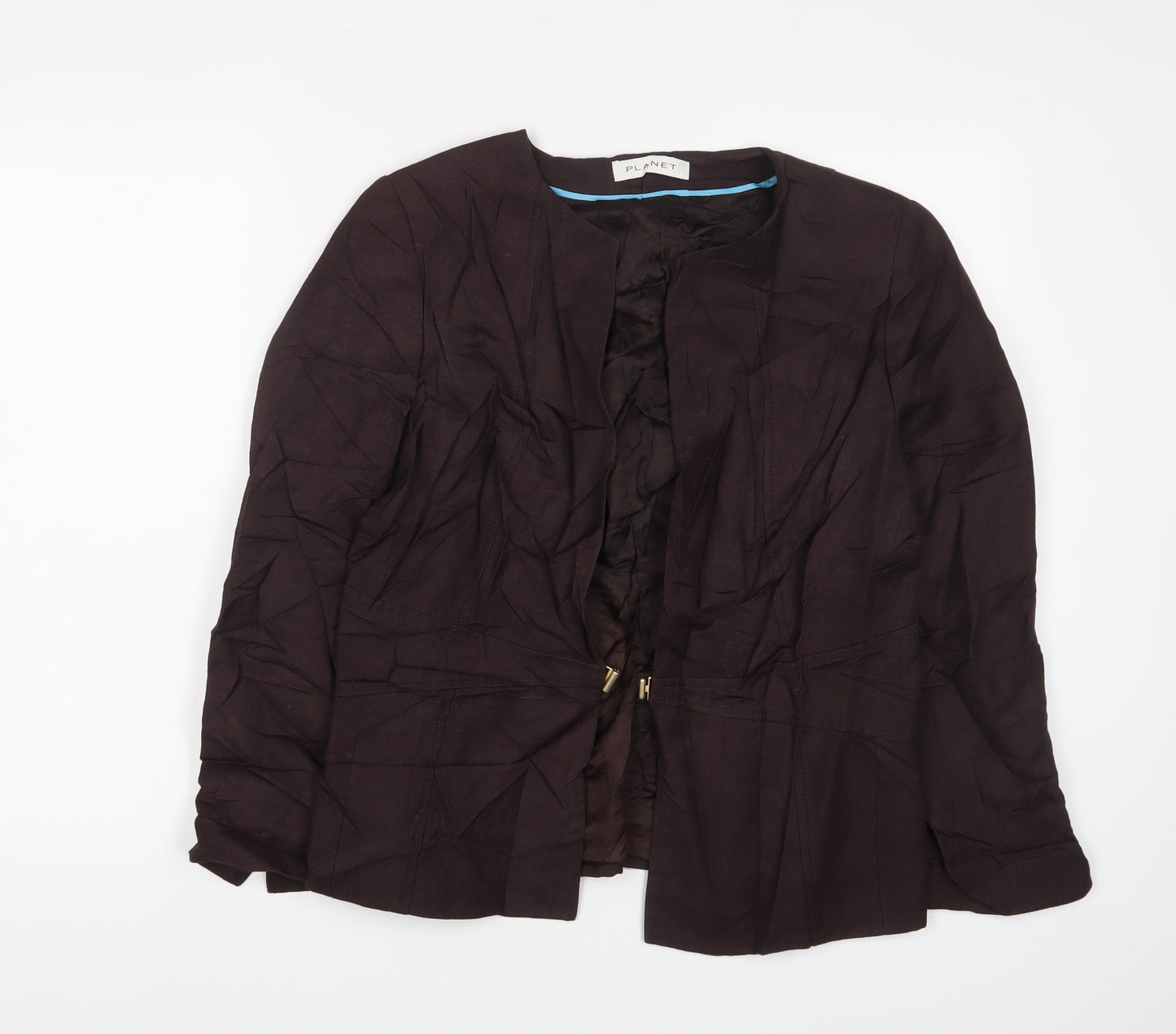 Planet Womens Brown Jacket Size 16