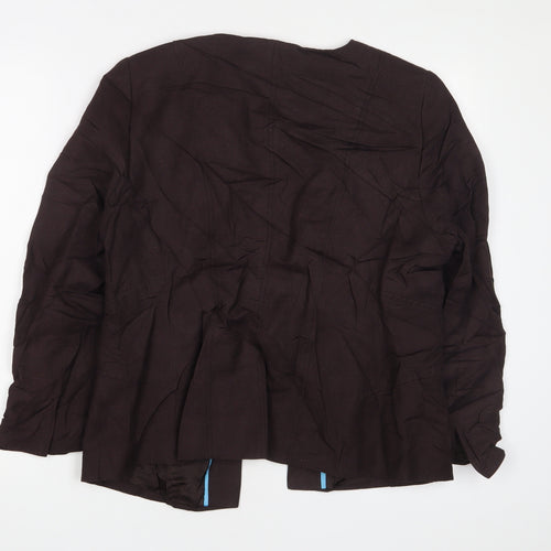 Planet Womens Brown Jacket Size 16