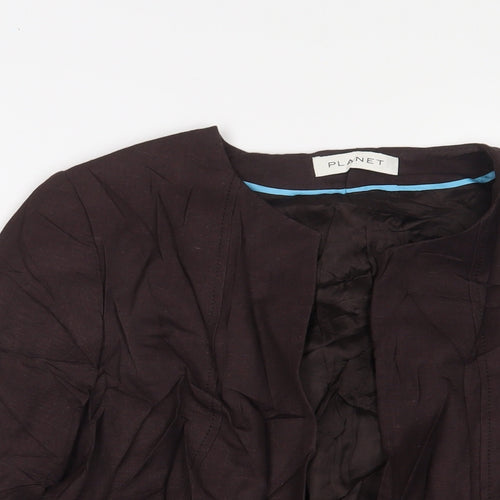 Planet Womens Brown Jacket Size 16