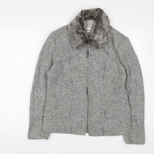 Gerry Weber Womens Grey Jacket Size 12 Zip