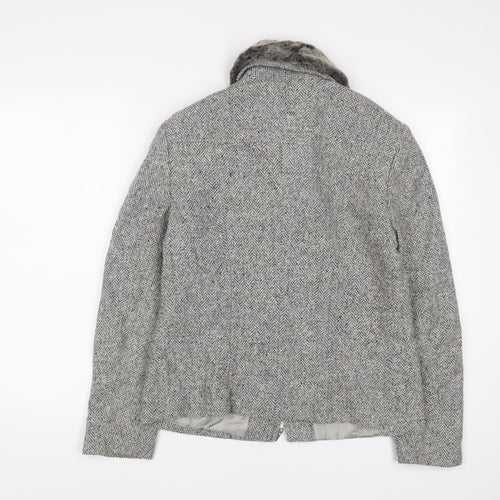 Gerry Weber Womens Grey Jacket Size 12 Zip