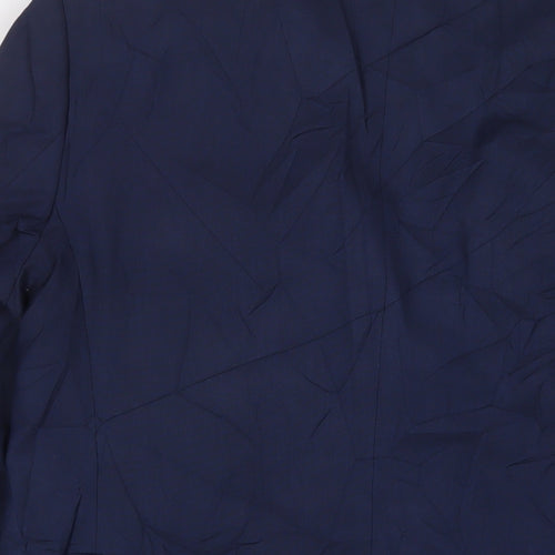 Marks and Spencer Mens Blue Polyester Jacket Suit Jacket Size 42 Regular