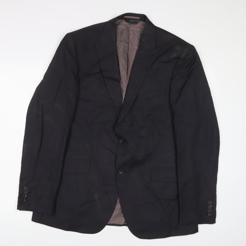 Marks and Spencer Mens Grey Polyester Jacket Suit Jacket Size 42 Regular