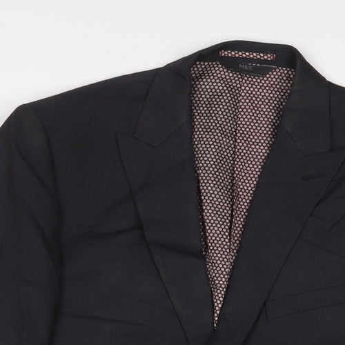 Marks and Spencer Mens Grey Polyester Jacket Suit Jacket Size 42 Regular