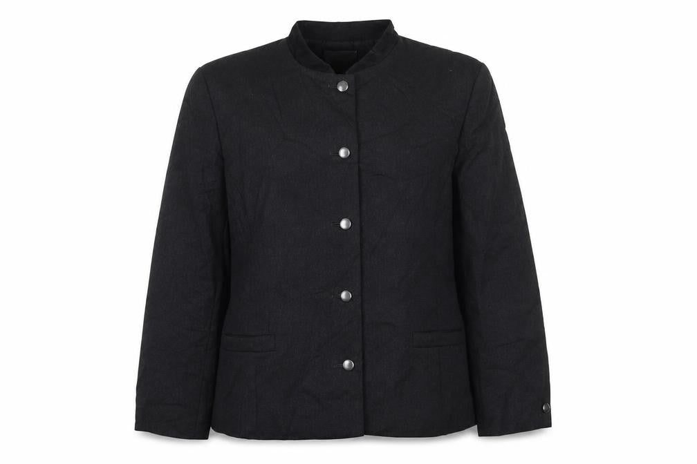 Front view of Planet women’s grey jacket, size UK 14, button
